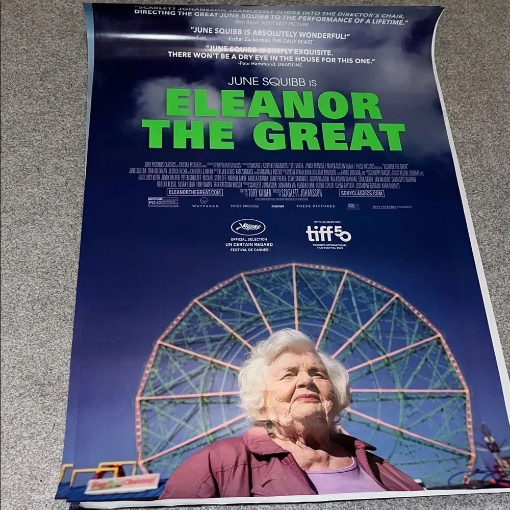 Eleanor The Great film theatre promotional 27x39 Movie Poster Scarlett Johansson